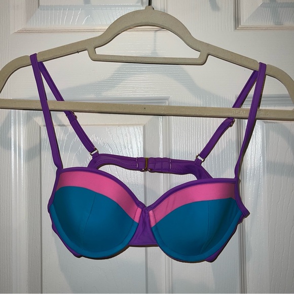 93 Play Street NWOT Retro Confetti Sadie Bikini TOP Size M - Picture 10 of 11